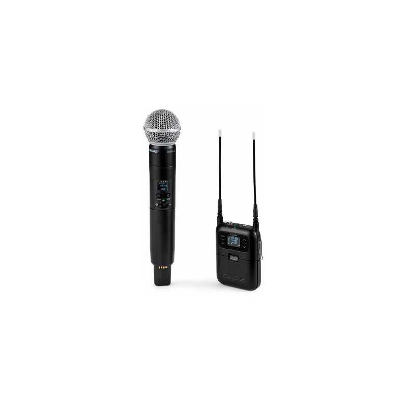 Shure SLXD25+ SM58 G65 - Système HF numérique | Ubico Musique Dax