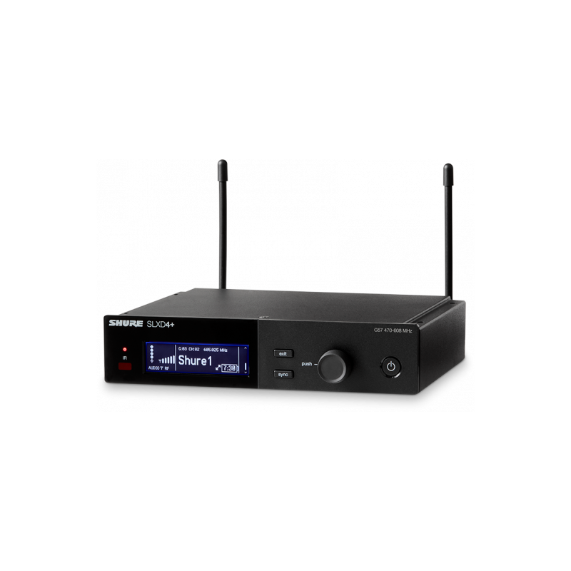 Shure SLXD4+E K55 - Récepteur HF numérique | Ubico Musique Dax