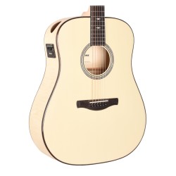 Ibanez AAD371E ATW - Guitare électro-acoustique blanche | Ubico Musique Dax