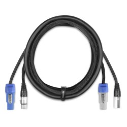 PD Connex CX11-2 – Câble PowerCON + DMX 5 broches 2 m | Ubico Dax