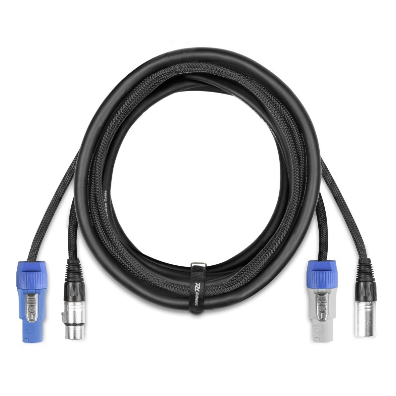 PD Connex CX11-5 – Câble PowerCON + DMX 5 broches 5 m | Ubico Dax