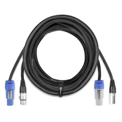 PD Connex CX11-10 – Câble PowerCON + DMX 5 broches 10 m | Ubico Dax