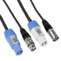 PD Connex CX06-5 – Câble PowerCON + DMX 3 broches 5 m | Ubico Dax