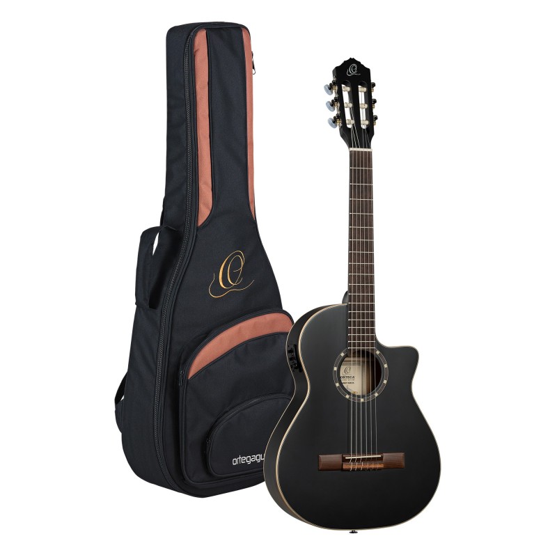 Ortega 3/4 classique electro avec housse RCE125SBK-34