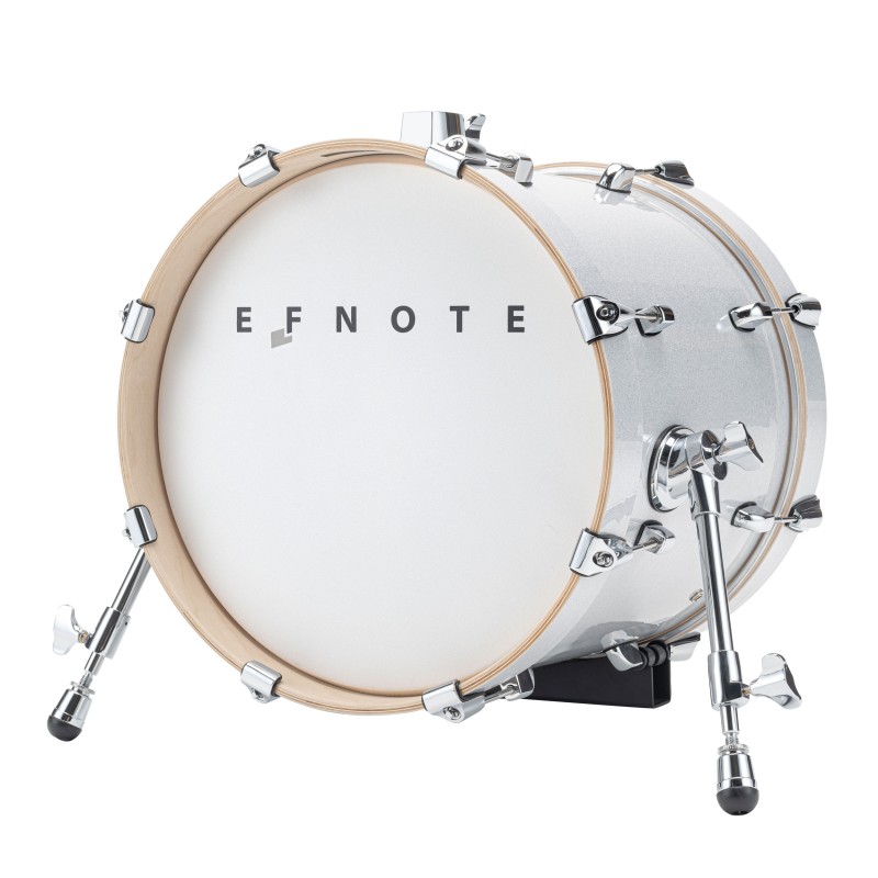 Grosse caisse EFNOTE 16"x12" White Sparkle | Ubico Musique