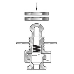 Gewa Strap Lock F&S Security Lock Nickelé | Ubico Musique