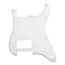 Pickguard Strat 1 H ET 2 Pots White 3PLY Japan