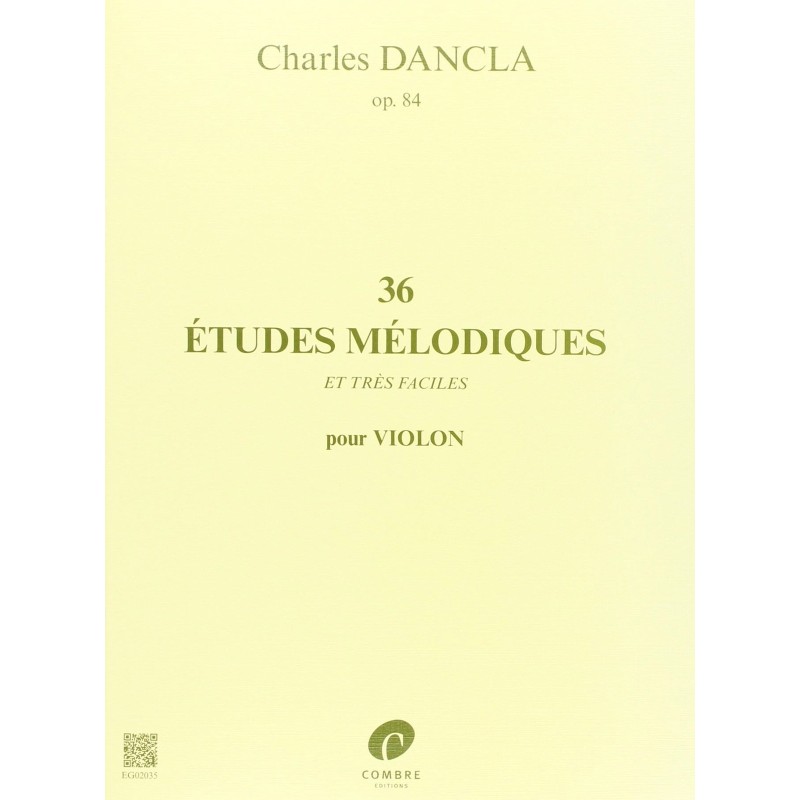 Dancla Etudes Melodiques OP. 84 (36) Violon | Ubico Musique
