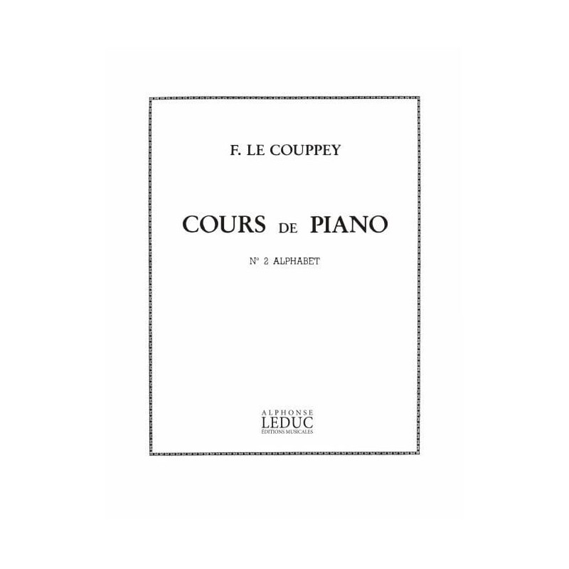 Partitions LE Couppey Alphabet N2 | Ubico Musique