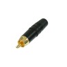 Fiche Neutrik RCA NYS373-0 Contact Or - Noire