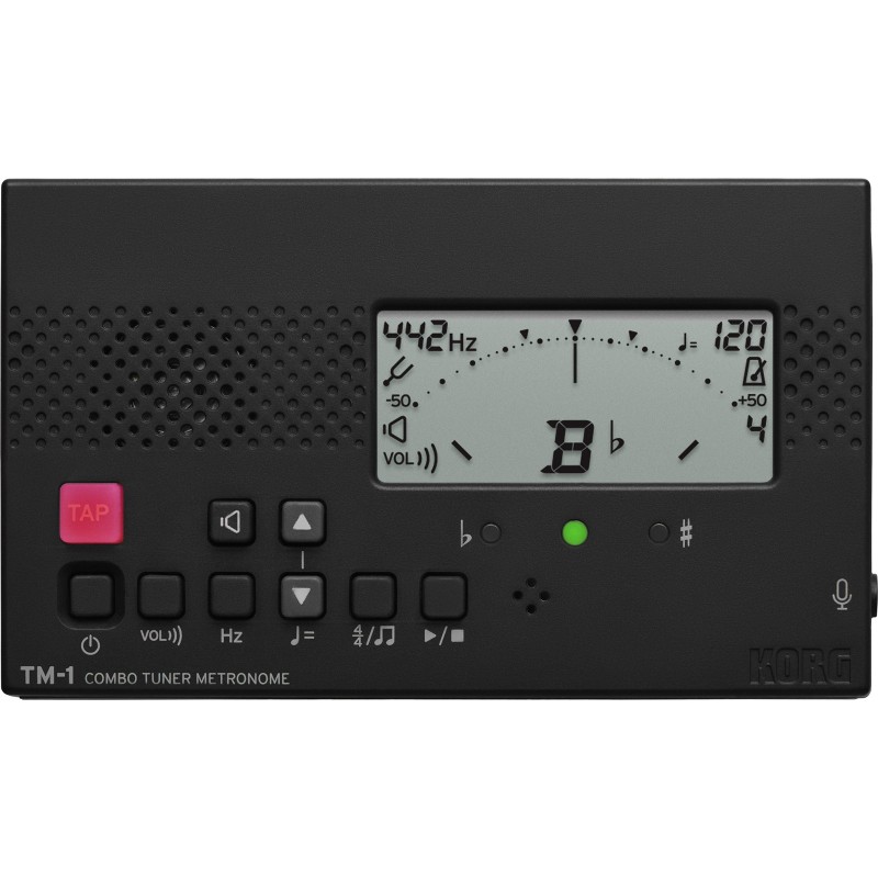 Korg TM-1 Noir - Accordeur métronome compact | Ubico Musique