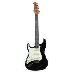 Guitare EKO ST300 Black gaucher | Ubico Musique