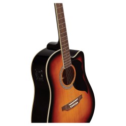 Guitare folk EKO Ranger 6 CW EQ Brown Sunburst | Ubico Musique