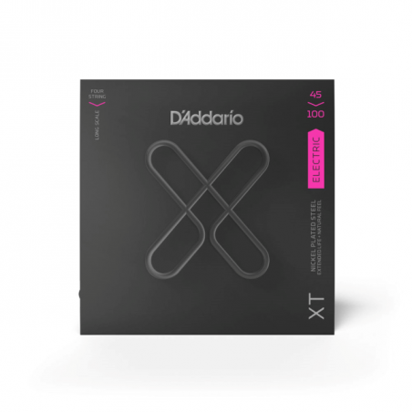D'Addario XT Bass Nickel Plated Steel, Regular Light, Long Scale, 45-100