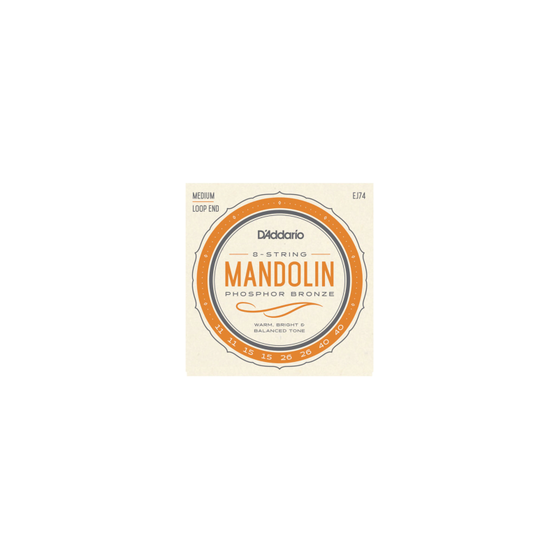 CORDE D'ADDARIO MANDOLINE MEDIUM PHOSPHORE BRONZE