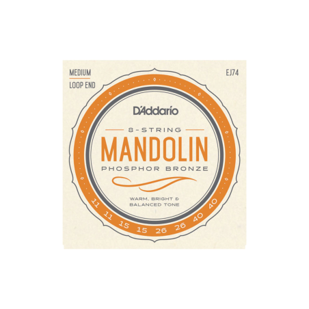 CORDE D'ADDARIO MANDOLINE MEDIUM PHOSPHORE BRONZE