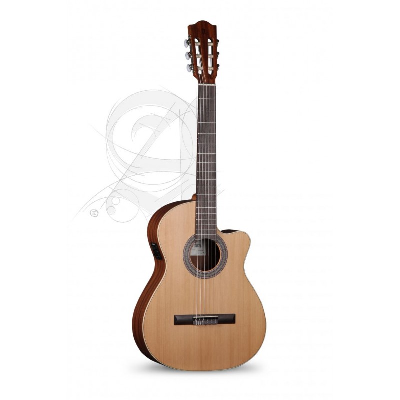 GUITARE CLASSIQUE ALHAMBRA Z NATURE CW EZ avec housse 9730
