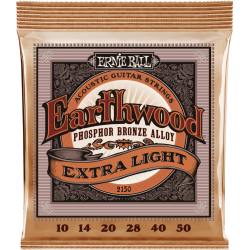 CORDE ERNIE BALL EARTHWOOD BRONZE EXTRA LIGHT 10-50