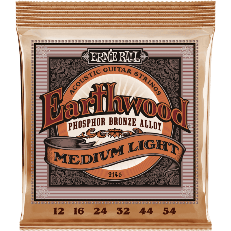CORDE ERNIE BALL EARTHWOOD PHOSPHOR BRONZE 12-54