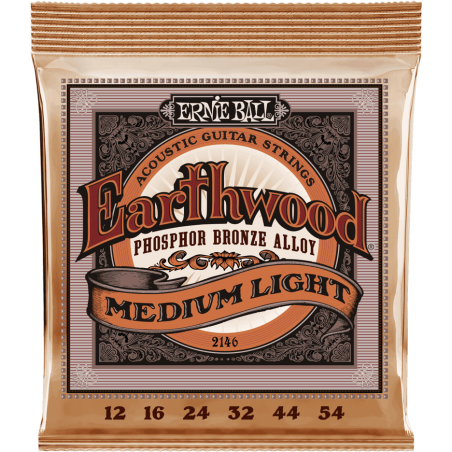 CORDE ERNIE BALL EARTHWOOD PHOSPHOR BRONZE 12-54
