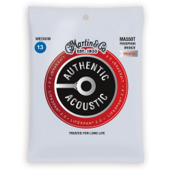 JEU DE CORDES MARTIN & CO Martin  MA550T /8 Phosphore Bronze - Authentic Treated, Medium, 92/8