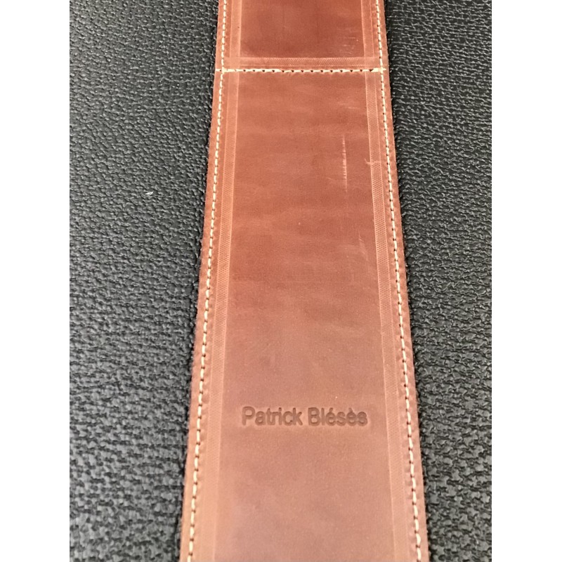 SANGLE PATRICK BLESES - BG35M VEAU MARRON