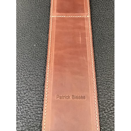SANGLE PATRICK BLESES - BG35M VEAU MARRON