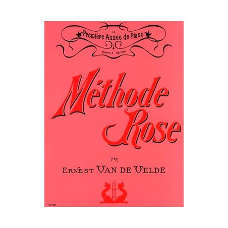 PARTITIONS VAN DE VELDE METHODE ROSE ancienne edition