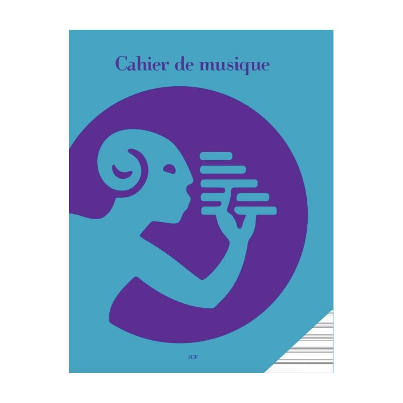 Cahier de Musique - 12 Portées - A1-315F - Music Note