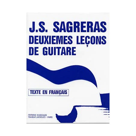 PARTITIONS SAGRERAS DEUXIEME LECON DE GUITARE VOL 2
