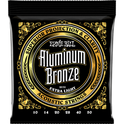 CORDE ERNIE BALL ALUMINUM BRONZE 10-50 EXTRA LIGHT