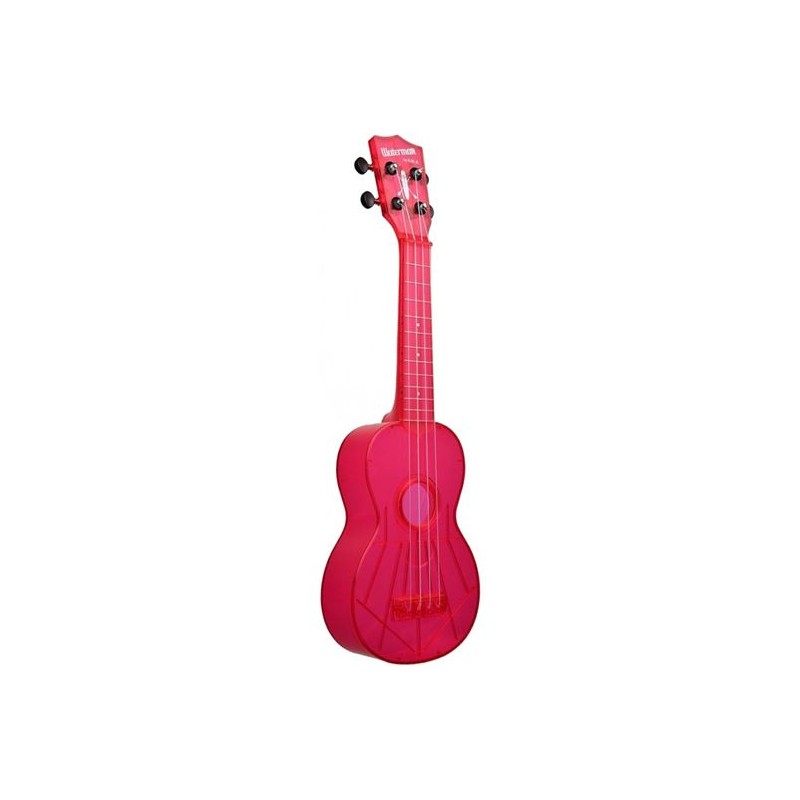 Ukulélé KALA THE WATERMAN PLASTIQUE ABS TRANSPARENT PINK