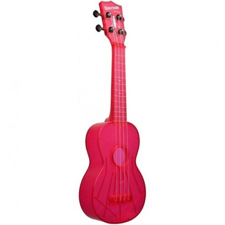 Ukulélé KALA THE WATERMAN PLASTIQUE ABS TRANSPARENT PINK