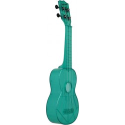 Ukulélé KALA THE WATERMAN PLASTIQUE ABS TRANSPARENT BLUE