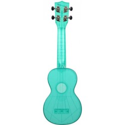 Ukulélé KALA THE WATERMAN PLASTIQUE ABS TRANSPARENT BLUE