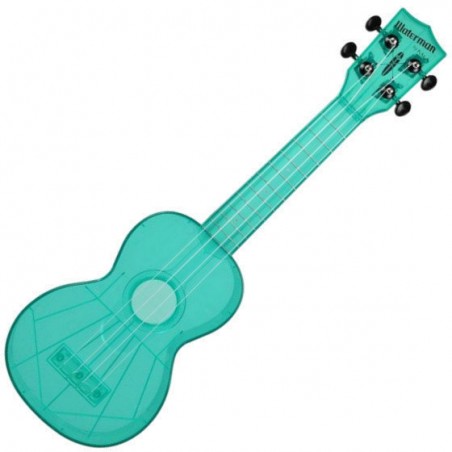 Ukulélé KALA THE WATERMAN PLASTIQUE ABS TRANSPARENT BLUE