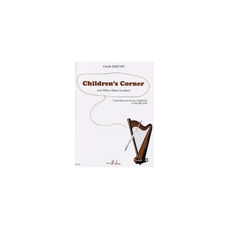 PARTITIONS DEBUSSY childrens corner  flute harpe piano