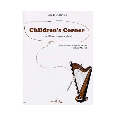 PARTITIONS DEBUSSY childrens corner  flute harpe piano