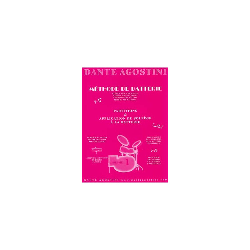 PARTITIONS AGOSTINI vol 1 METHODE DE BATTERIE