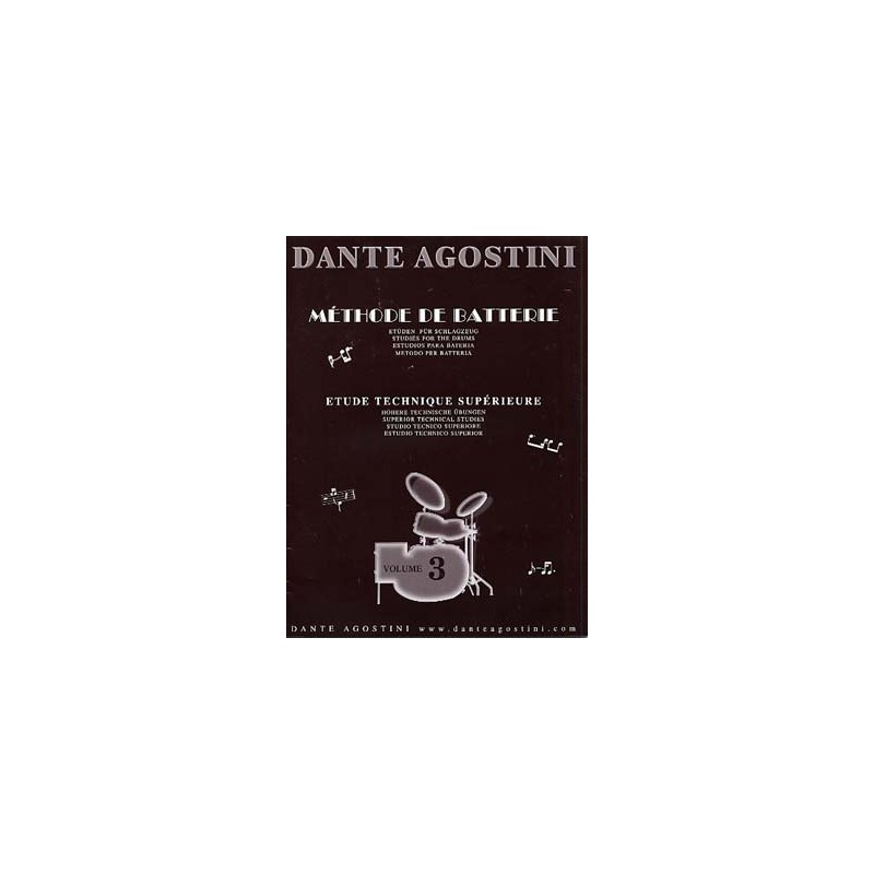 PARTITIONS AGOSTINI vol 3 METHODE DE BATTERIE