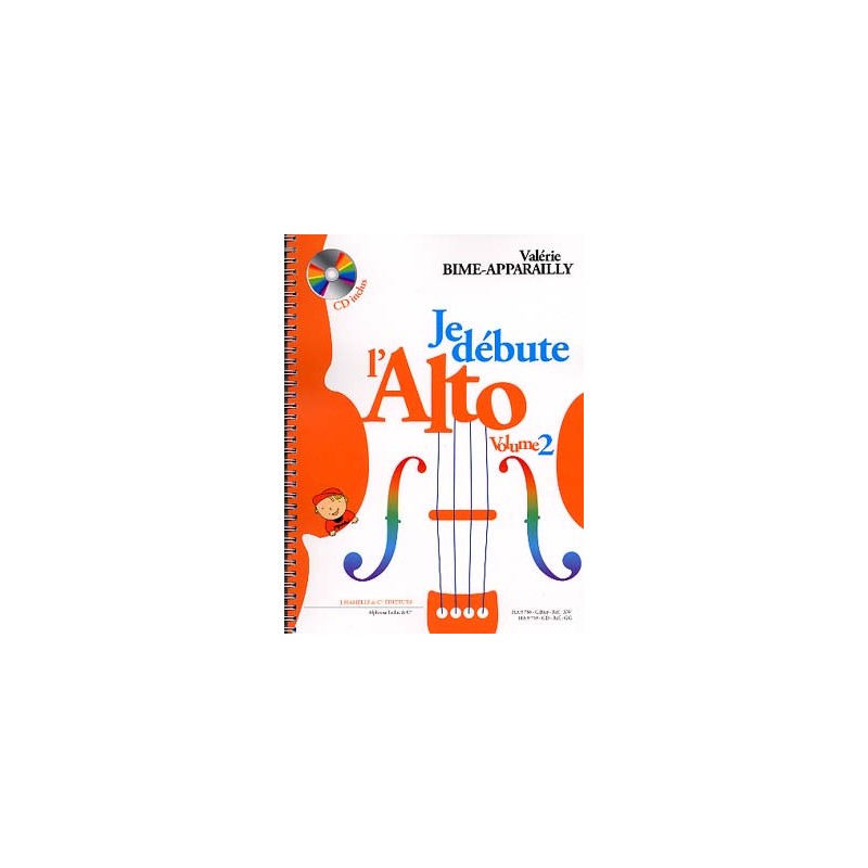 Partition Je Débute l'alto Vol 2 Bime-Apparailly