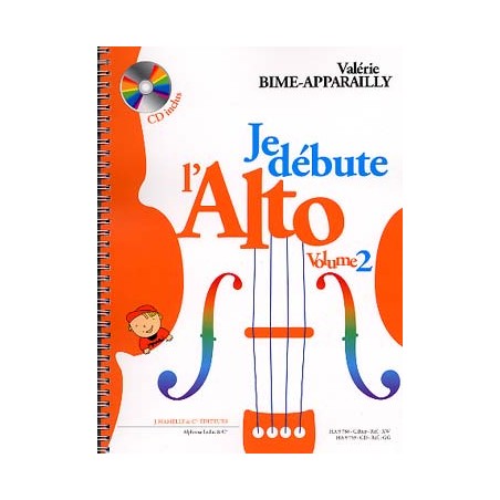 Partition Je Débute l'alto Vol 2 Bime-Apparailly