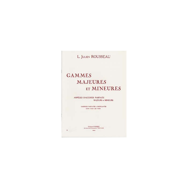 PARTITIONS julien rousseau GAMMES MAJEURES ET MINEURES