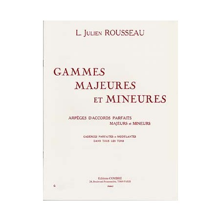 PARTITIONS julien rousseau GAMMES MAJEURES ET MINEURES