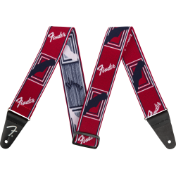 Courroie Fender Weighless 2 Mono Strap, Red/White/Blue