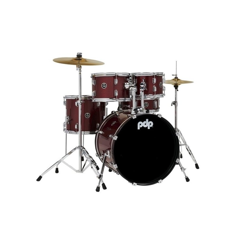Batterie PDP CENTER STAGE SET Red Sparkle PDCE2015KTRR