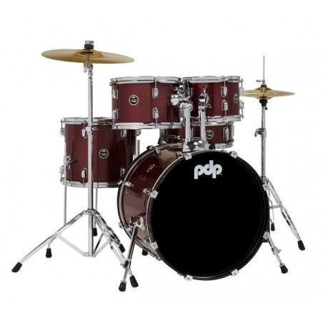 Batterie PDP CENTER STAGE SET Red Sparkle PDCE2015KTRR