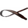 SANGLE SIMILI CUIR FEUILL BRUN
