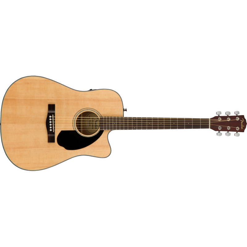 Guitare electro-Fender électro-acoustique CD-60SCE Dreadnought, Walnut Fingerboard, Natural