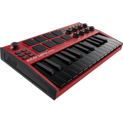 AKAI PROFESSIONAL - MPK MINI 3 RED - USB 25 mini notes 8 pads écran OLED Red Edition